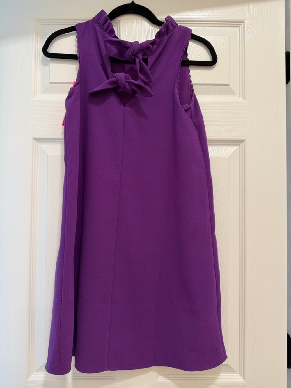 Lilly Pulitzer Allegra Soft Shift Purple Berry Ruffle-Trim Shift Dress - Picture 2 of 3